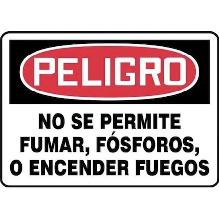 Accuform OSHA DANGER SMOKING CONTROL SIGN NO SHMSMK137VS